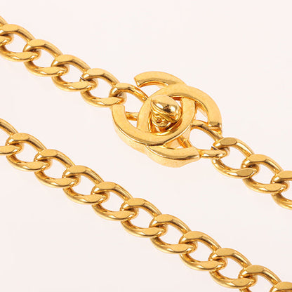 CHANEL 1997 Made Turn-Lock Chain Necklace