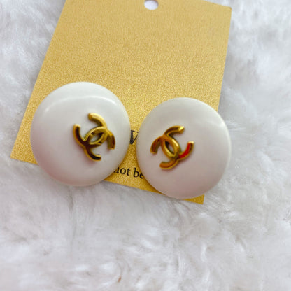 Chanel Double C logo Vintage Earrings