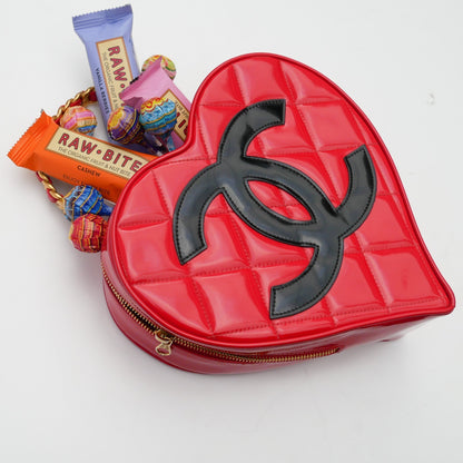 CHANEL * 1995 Heart Vanity Handbag 63825