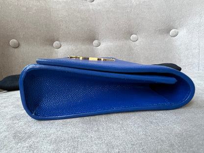 Yves Saint Laurent (YSL) Blue Cassandre Clutch