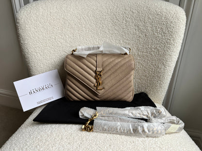 Yves Saint Laurent (YSL) Beige Medium College