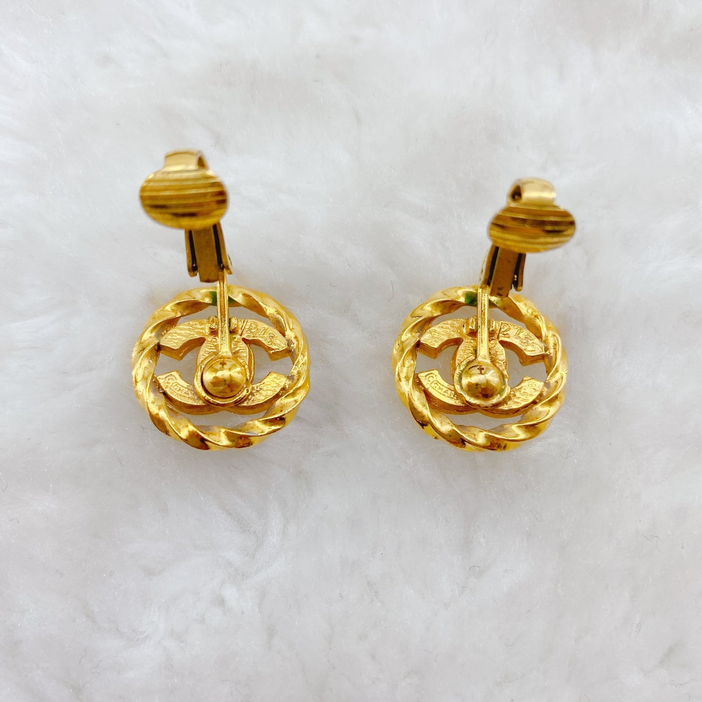 Chanel double C logo Earrings