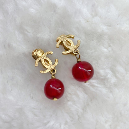 Chanel Double C logo Vintage Earrings