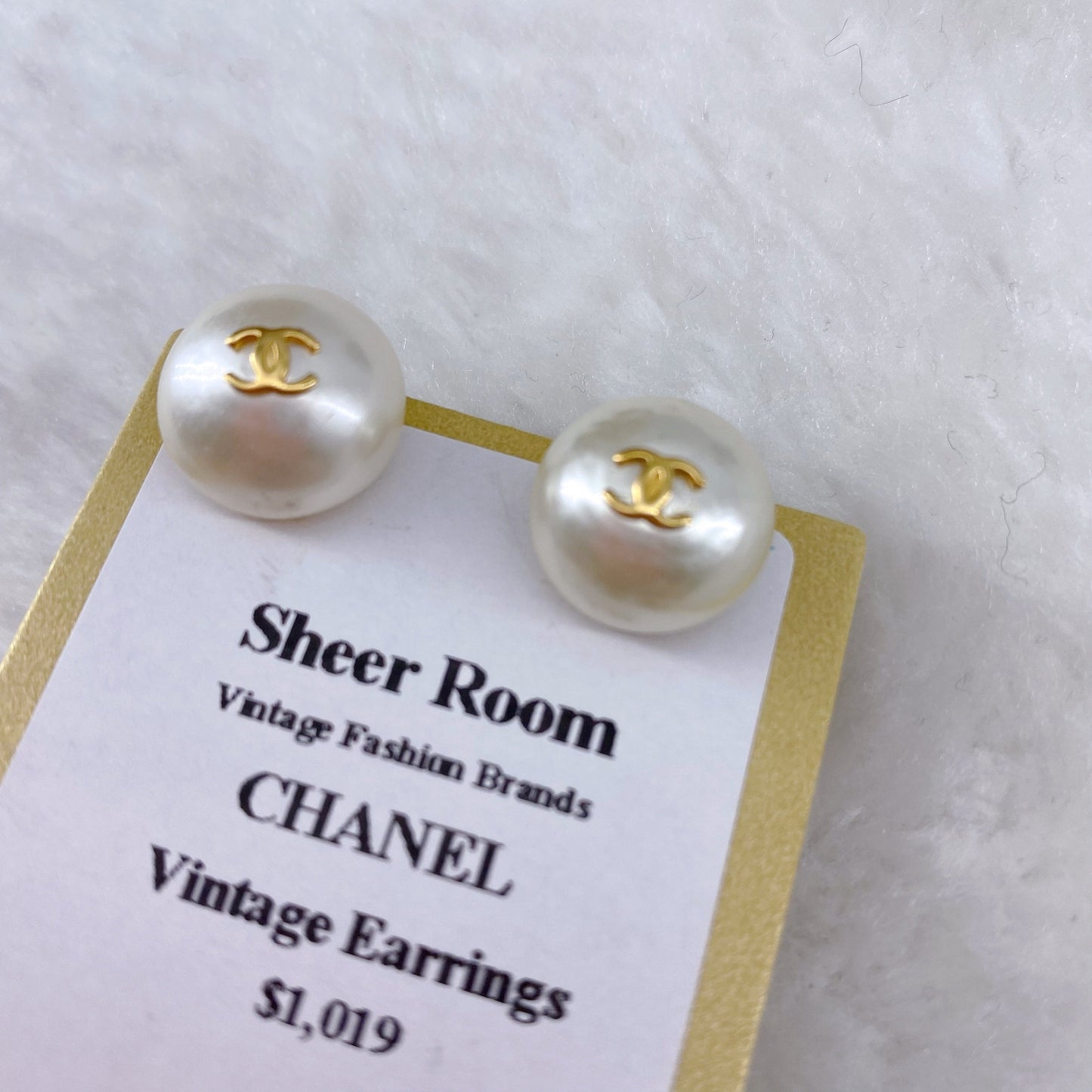 Chanel Pearl Earrings