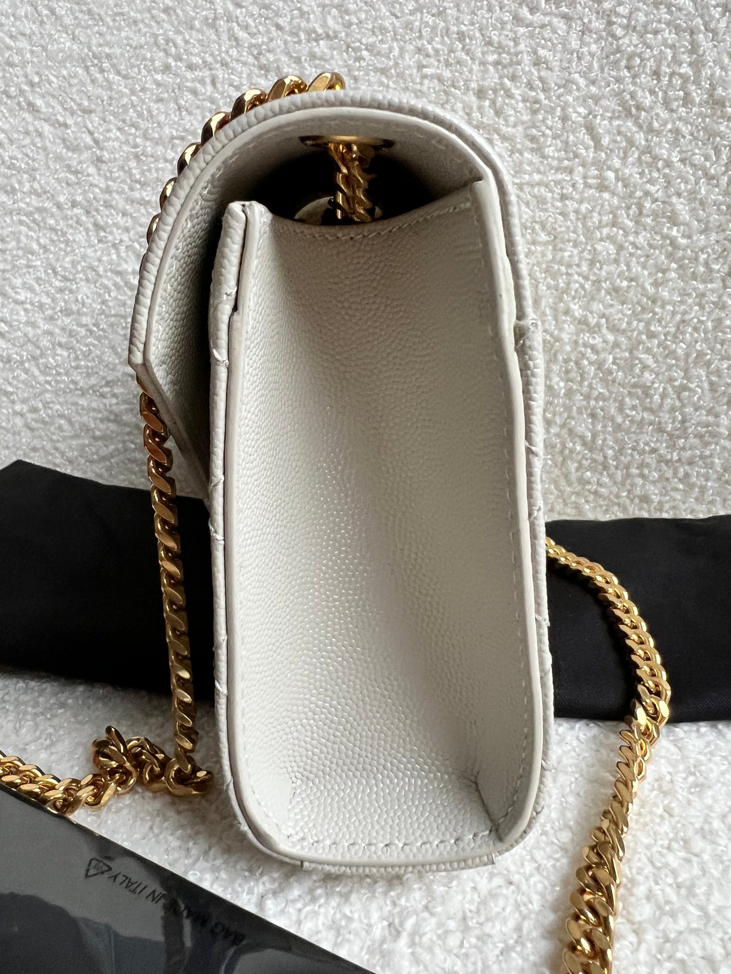 Yves Saint Laurent (YSL) Blanc Vintage Small Envelope Bag