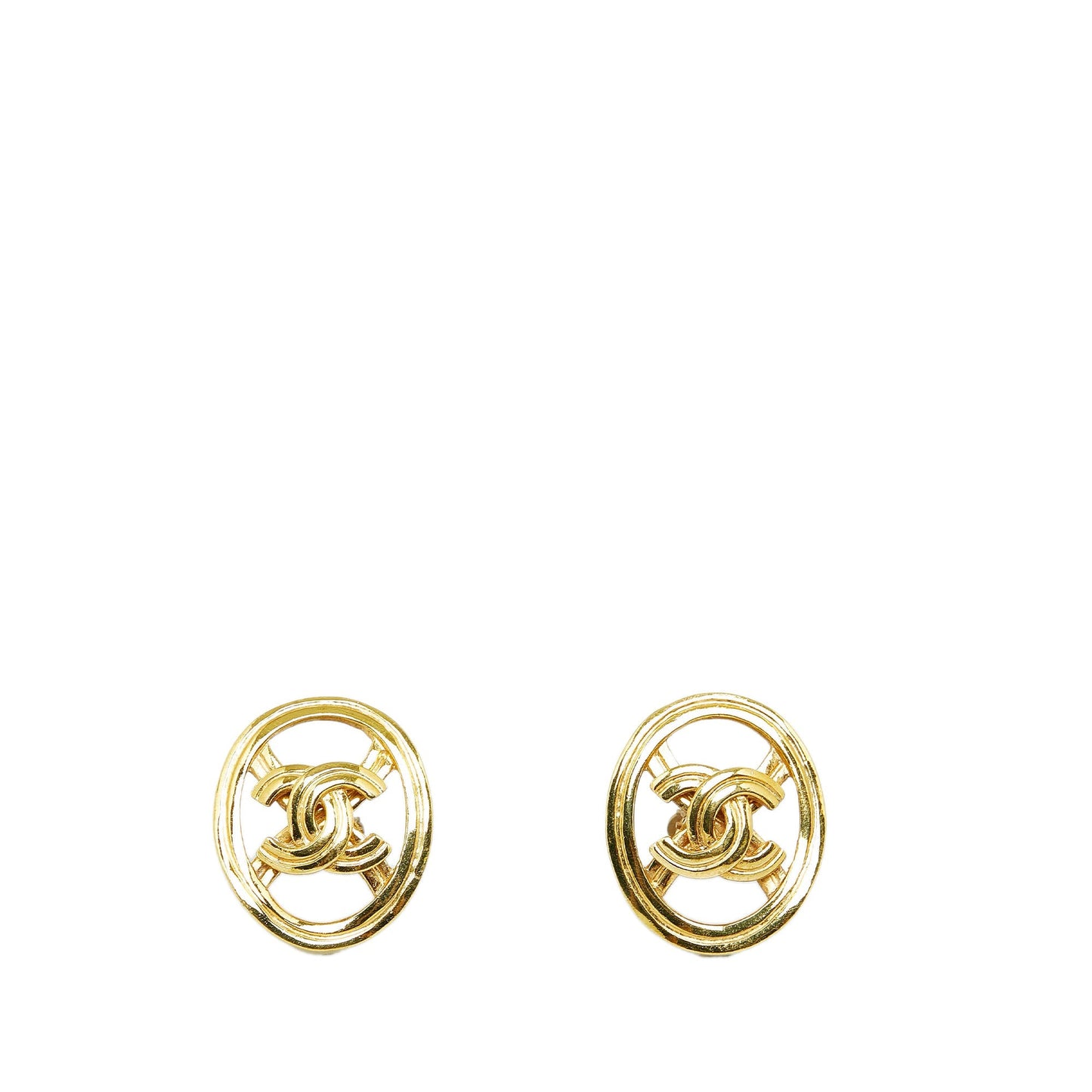 CHANEL CC Clip-on Earrings Costume Earrings