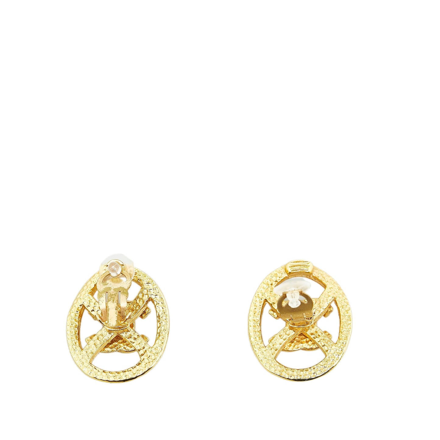 CHANEL CC Clip-on Earrings Costume Earrings