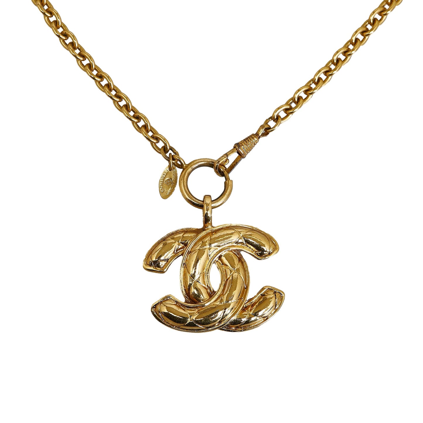 CHANEL CC Pendant Necklace Costume Necklace