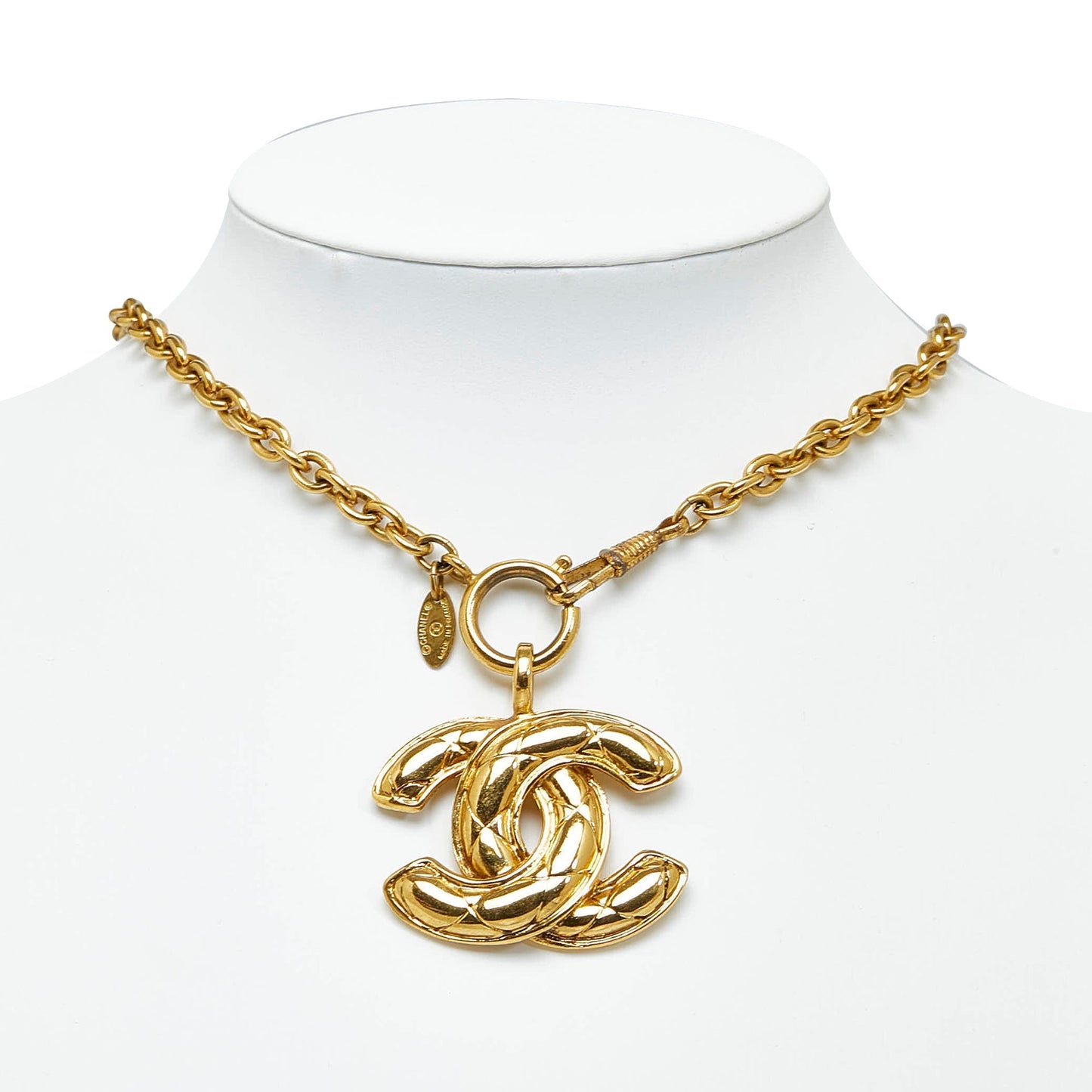 CHANEL CC Pendant Necklace Costume Necklace