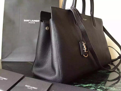 Yves Saint Laurent Medium Rive Gauche Bag In Black Leather