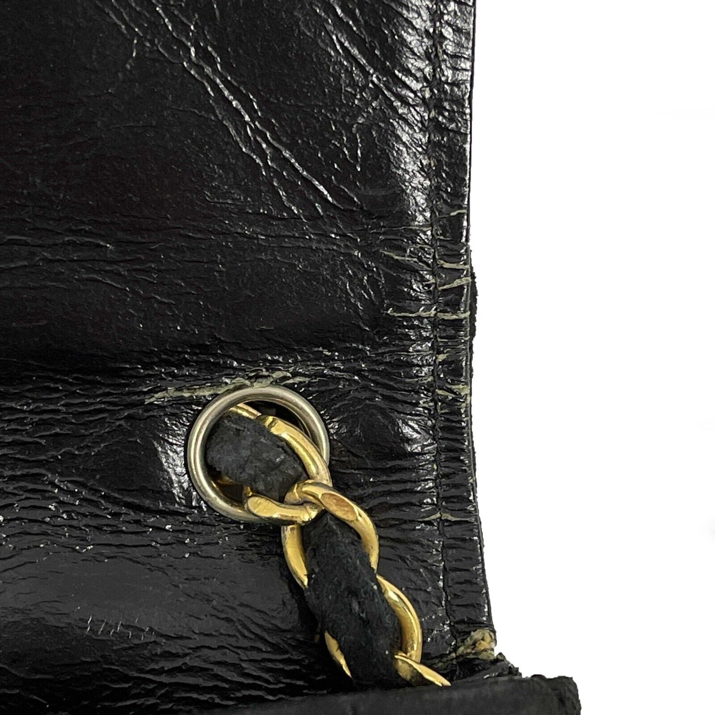 CHANEL - Vintage Suede Medium Flap Bag Chain CC Turnlock Crossbody