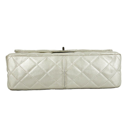 CHANEL - Metallic Calfskin Quilted 2.55 Reissue 227 Double Flap - Shoulder Bag