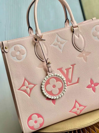 Louis Vuitton OnTheGo MM Monogram Empreinte Cream