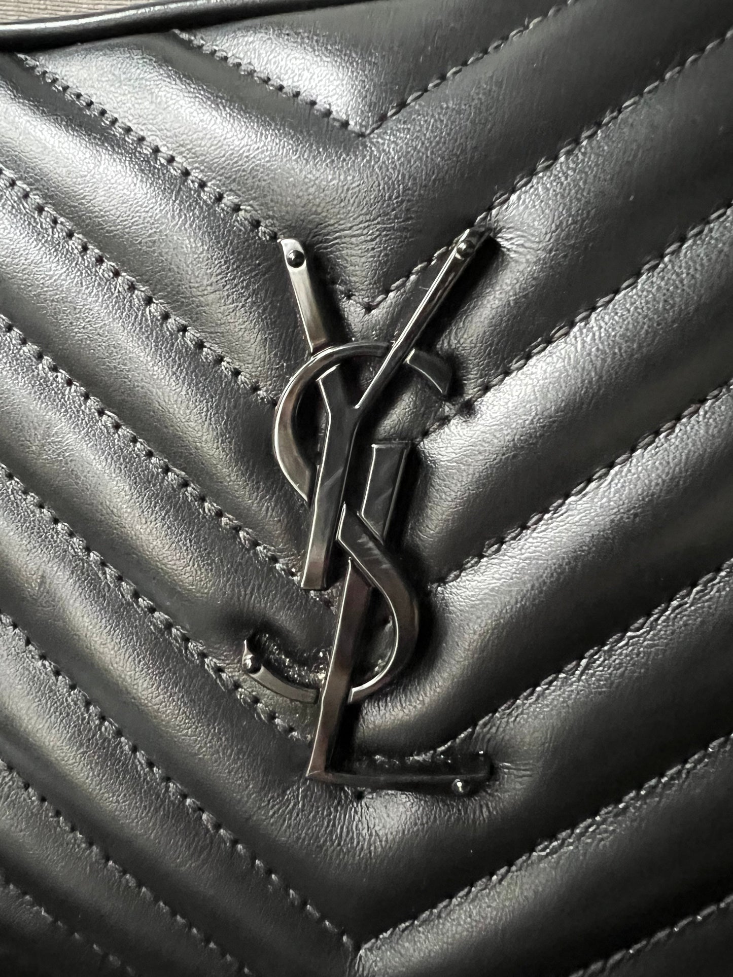 Yves Saint Laurent (YSL) Black Lou Camera Bag