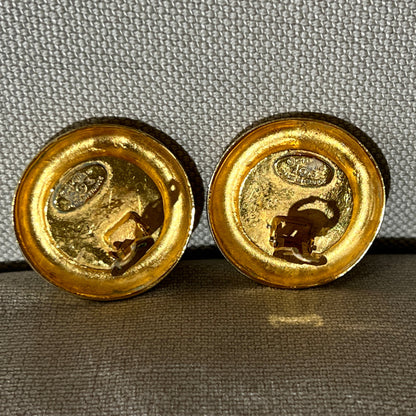 Chanel Rue Combon Vintage Earrings