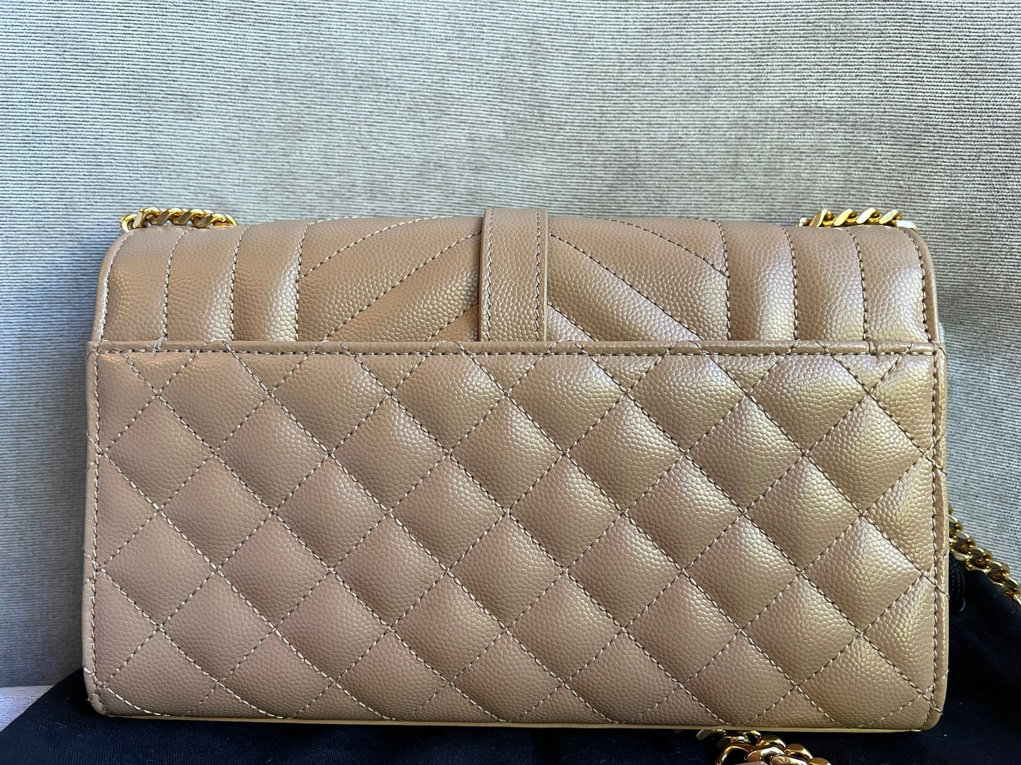 Yves Saint Laurent (YSL) Beige Small Envelope Bag