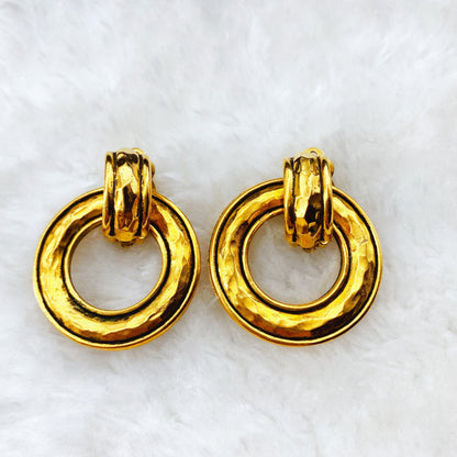 Chanel golden earrings