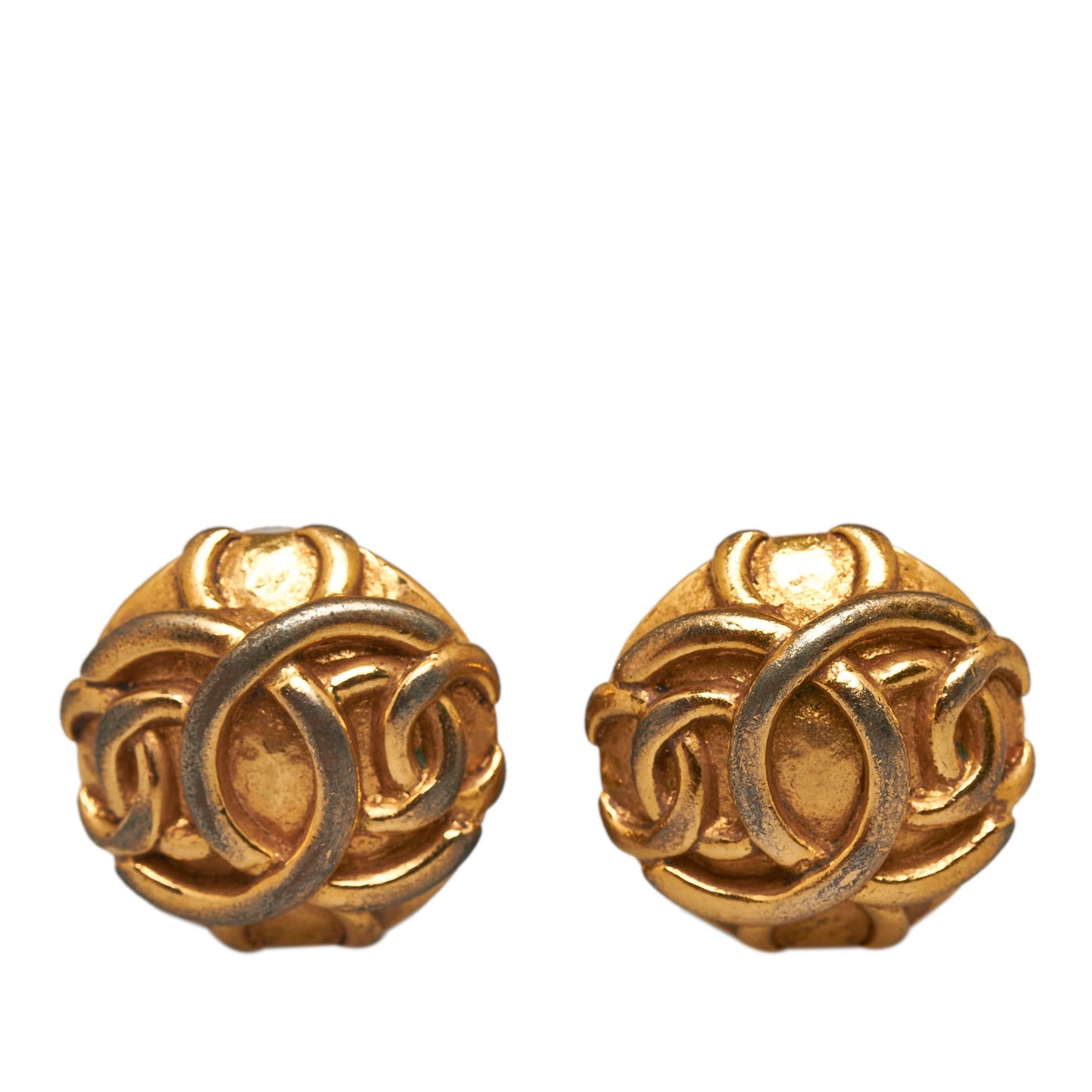 CHANEL CC Clip-On Earrings Costume Earrings