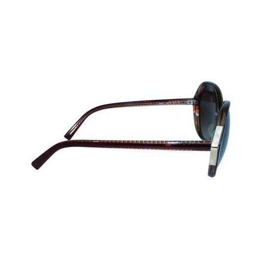 FENDI Round Brown And Gold Sunglasses