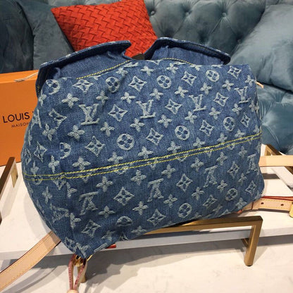 Louis Vuitton Backpack 30cm Monogram Denim Canvas Spring/Summer