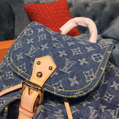 Louis Vuitton Backpack 30cm Monogram Denim Canvas Spring/Summer