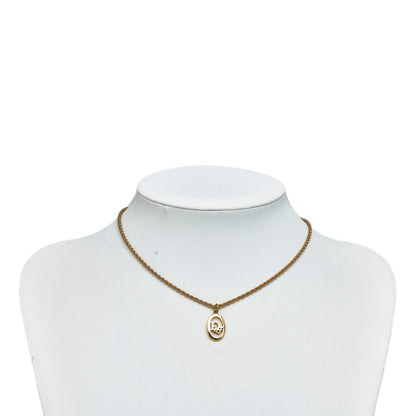 DIOR Gold-Tone Pendant Necklace Costume Necklace