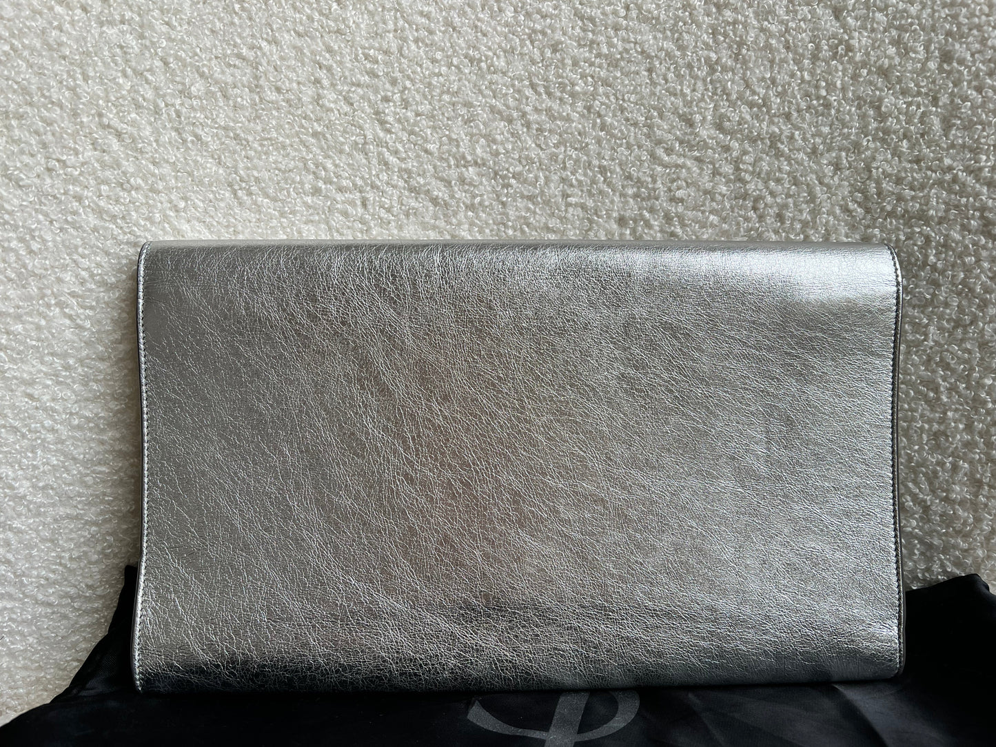 Yves Saint Laurent (YSL) Silver Belle de Jour Clutch