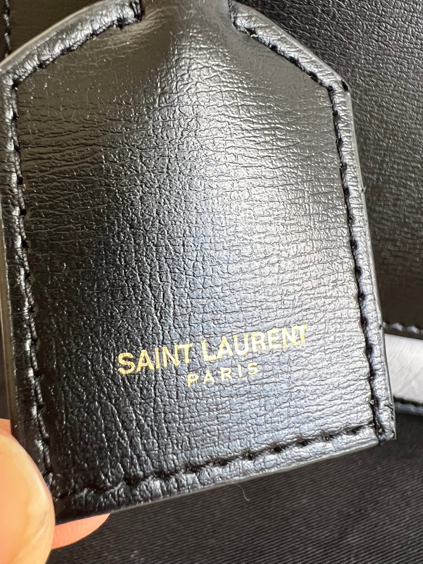 Yves Saint Laurent (YSL) Black Medium Sunset with Gold Hardware