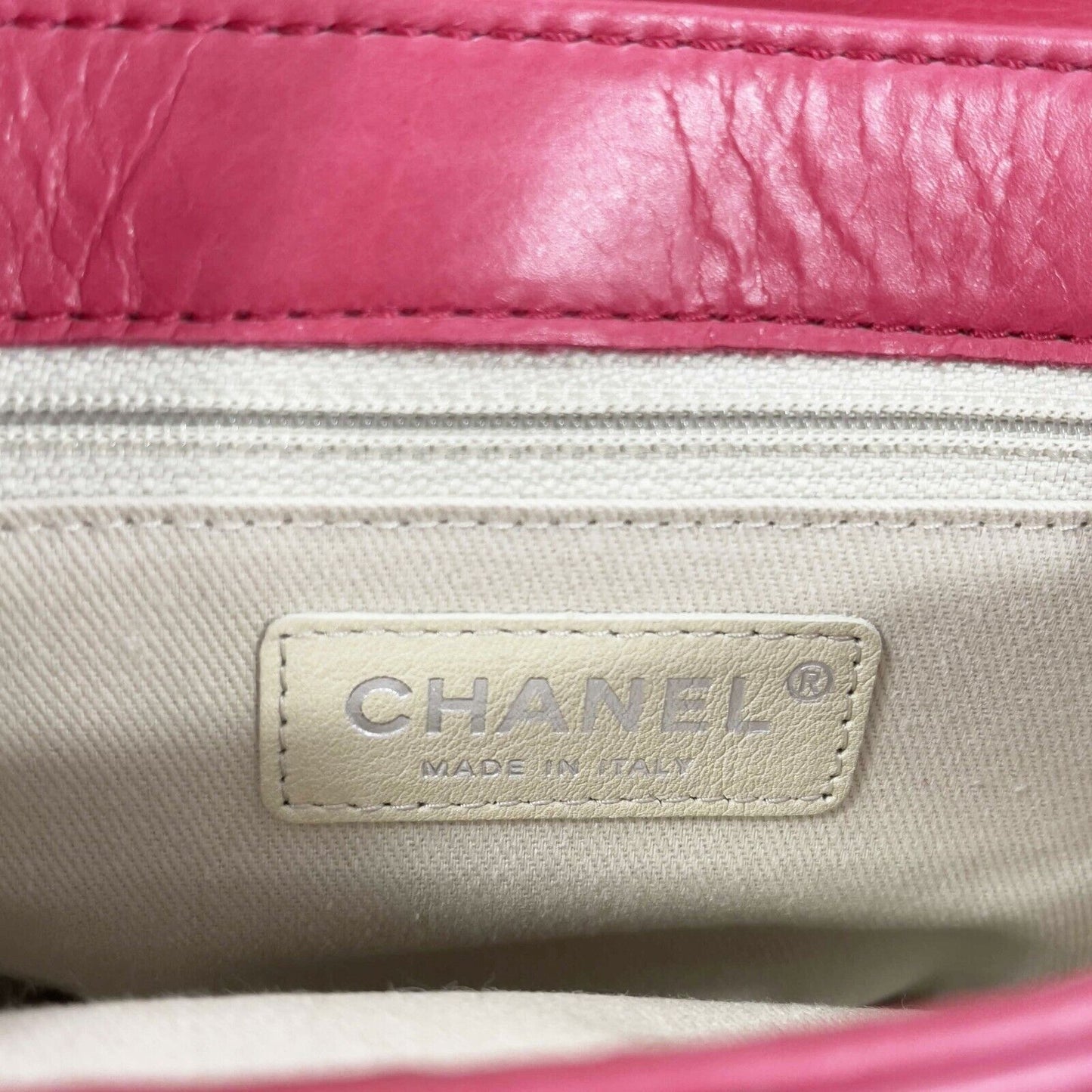 CHANEL - Mini Square Flap Quilted Lambskin Shoulder Crossbody - Pink / Silver