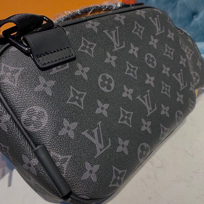 Louis Vuitton Bumbag Monogram Eclipse Canvas For Men, Belt Bags