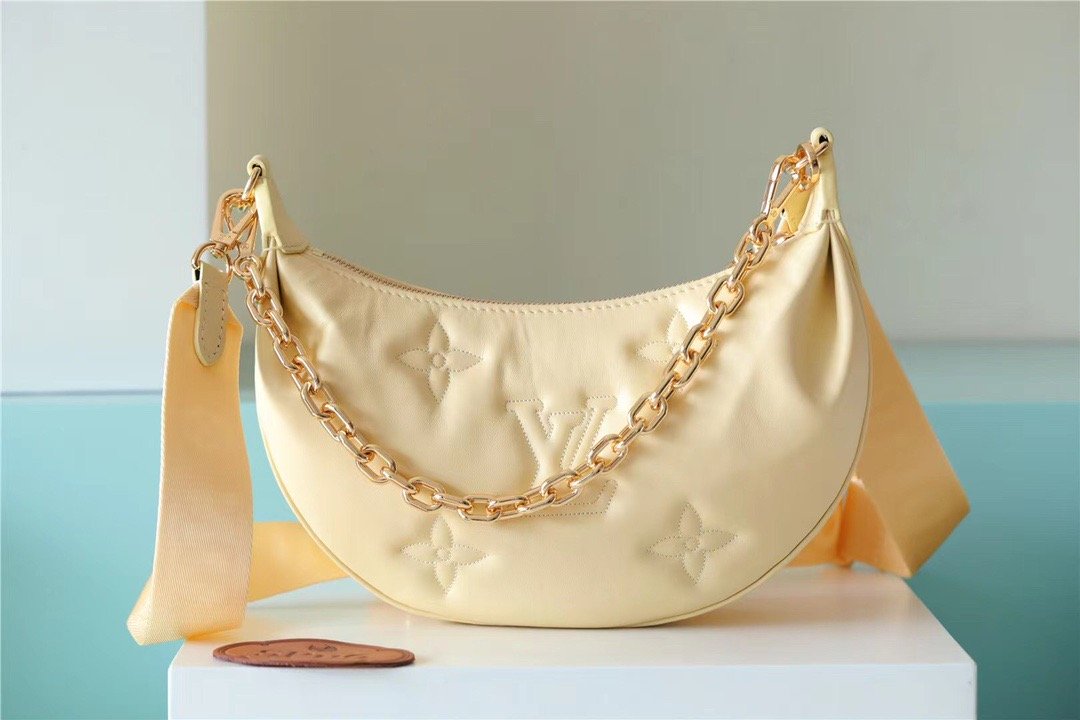 LV Over The Moon Bag Handbags For Women In Banana Yellow 10.8in/28cm LV M59823