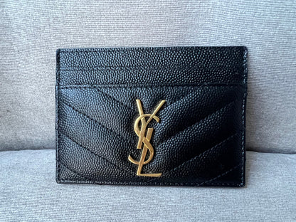 Yves Saint Laurent (YSL) Black Card Holder