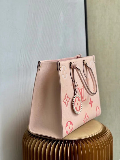 Louis Vuitton OnTheGo MM Monogram Empreinte Cream