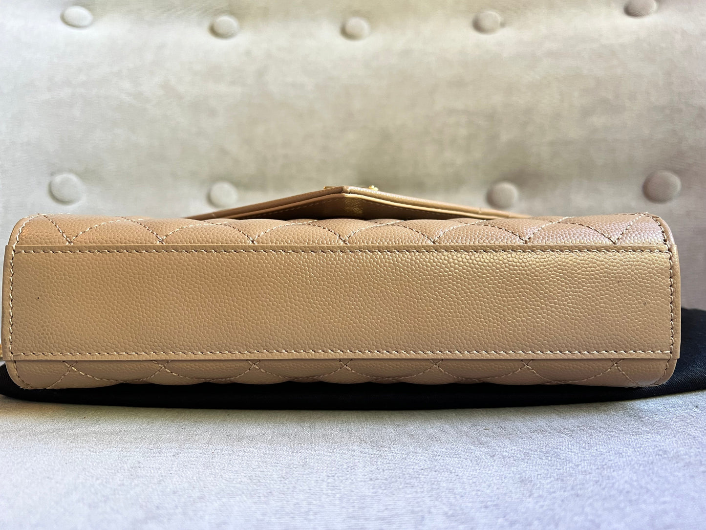 Yves Saint Laurent (YSL) Beige Small Envelope Bag