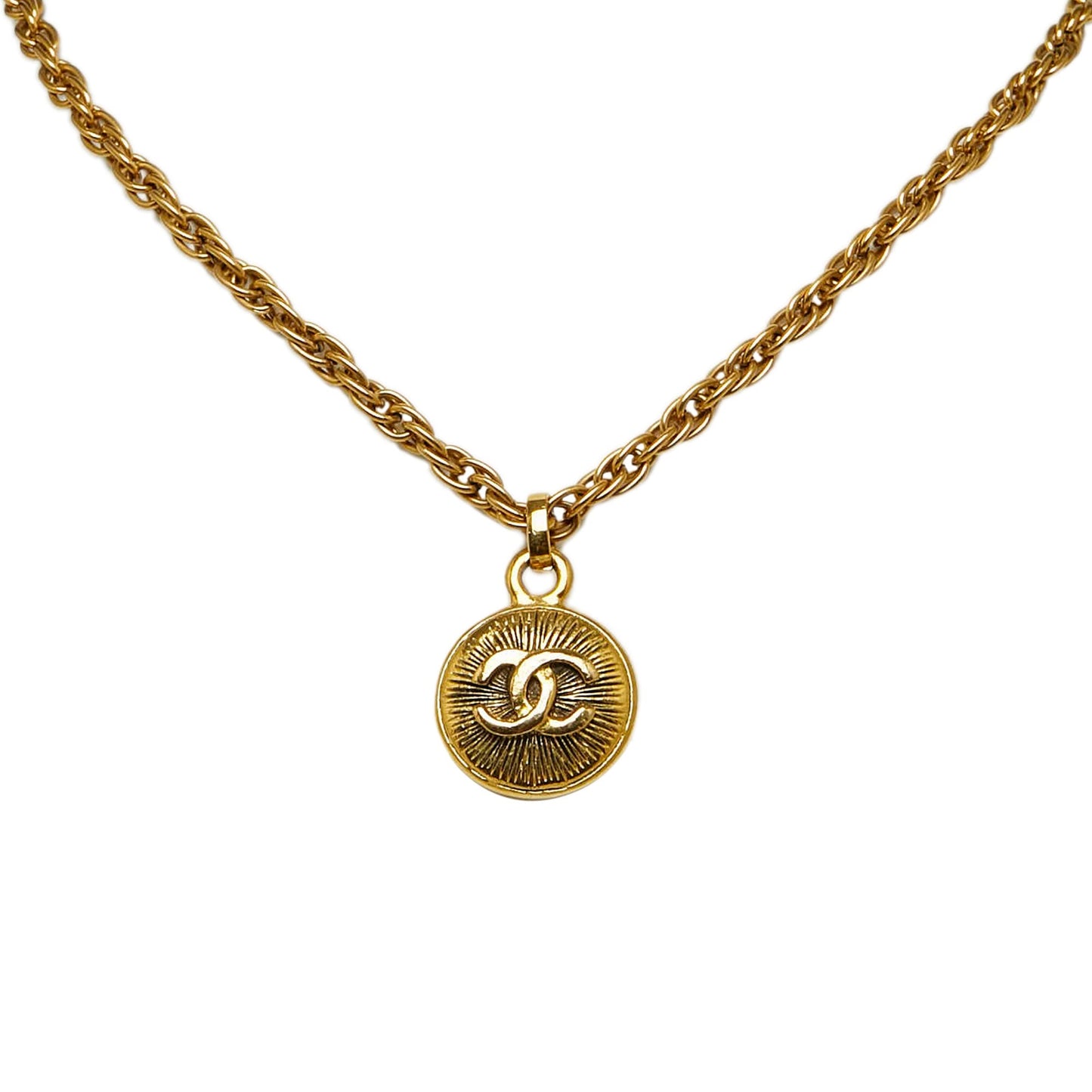 CHANEL CC Pendant Necklace Costume Necklace