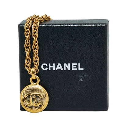 CHANEL CC Pendant Necklace Costume Necklace