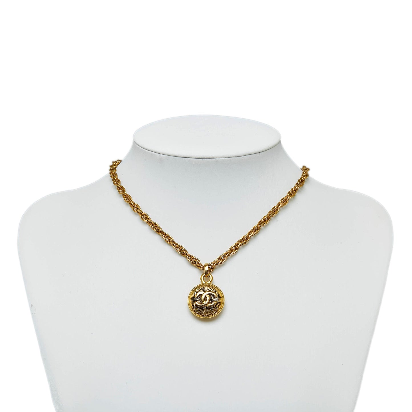 CHANEL CC Pendant Necklace Costume Necklace