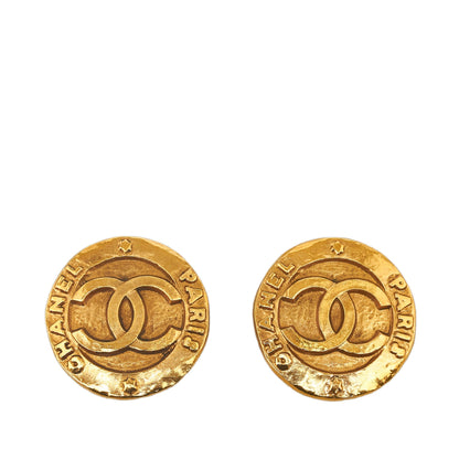 CHANEL CC Clip On Earrings Costume Earrings