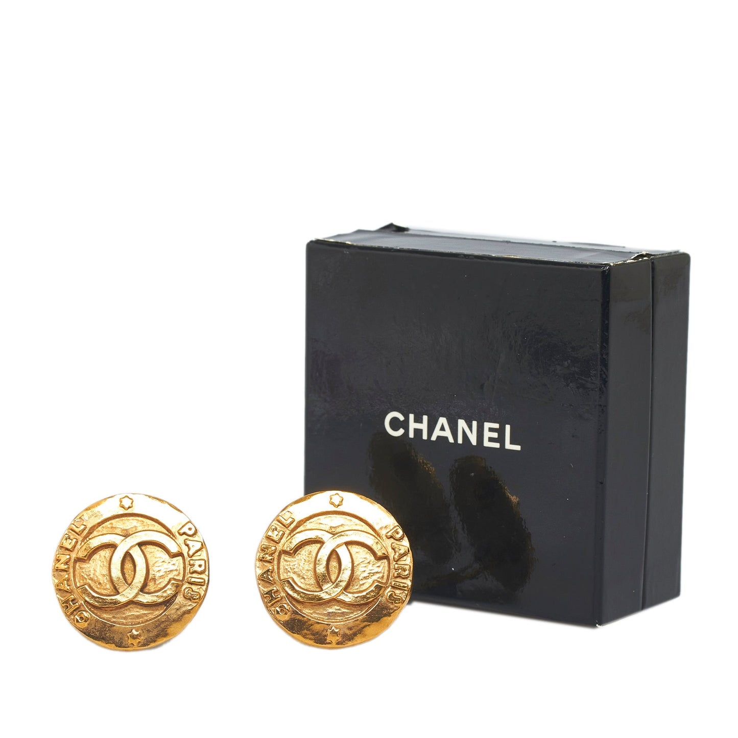 CHANEL CC Clip On Earrings Costume Earrings