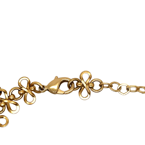 CHANEL - Vintage 03P Side Portrait '5' Medallion Chain Gold '' Bracelet