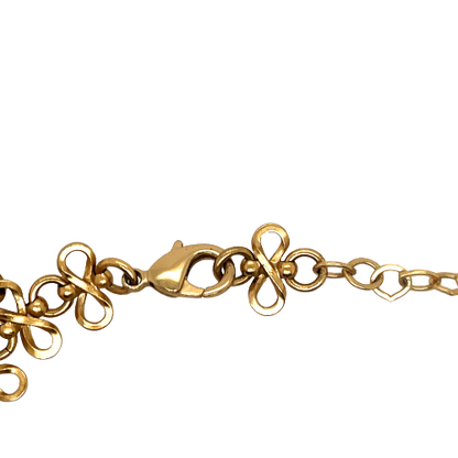 CHANEL - Vintage 03P Side Portrait '5' Medallion Chain Gold '' Bracelet