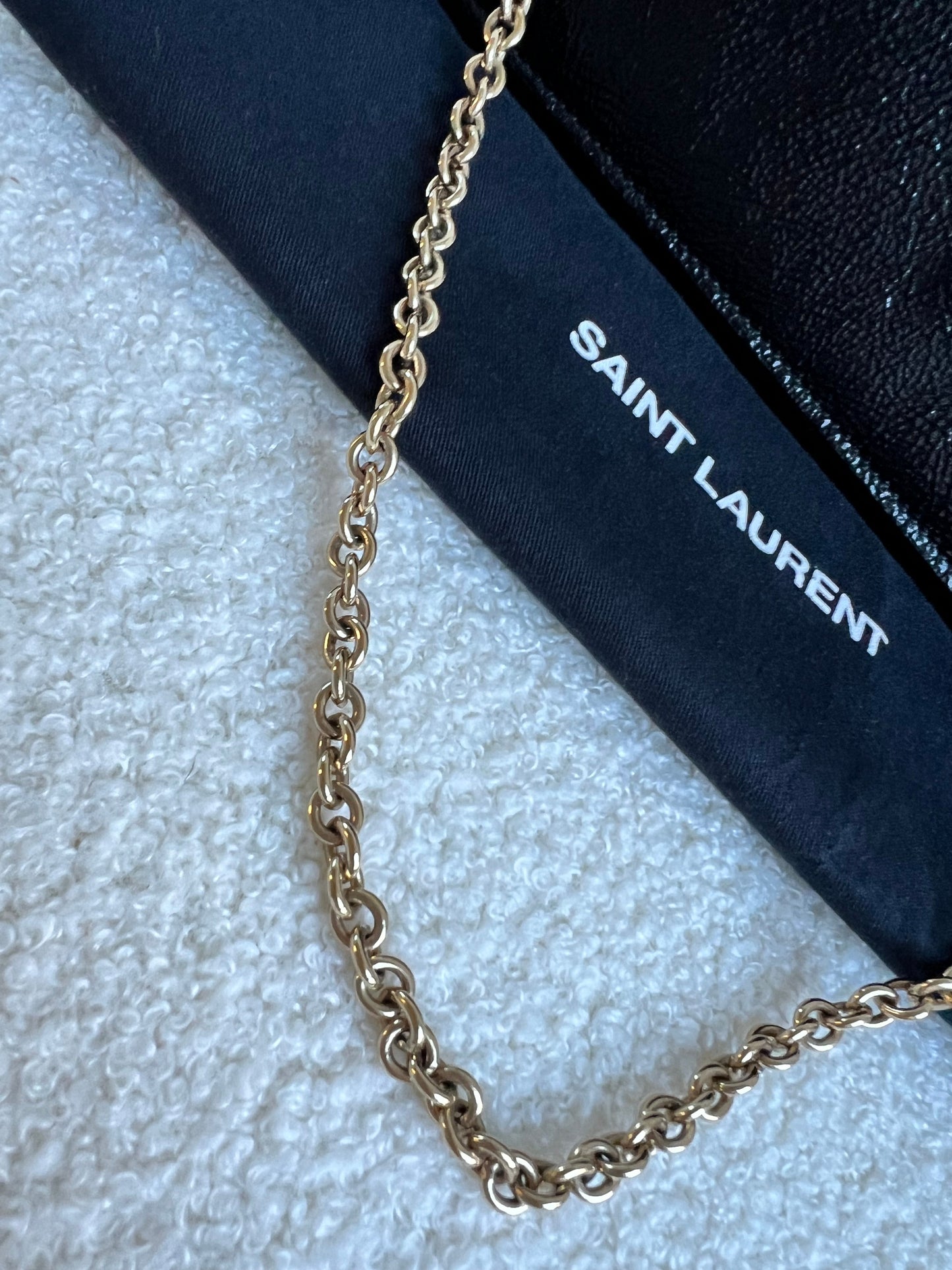 Yves Saint Laurent (YSL) Black Belle de Jour Chain Wallet