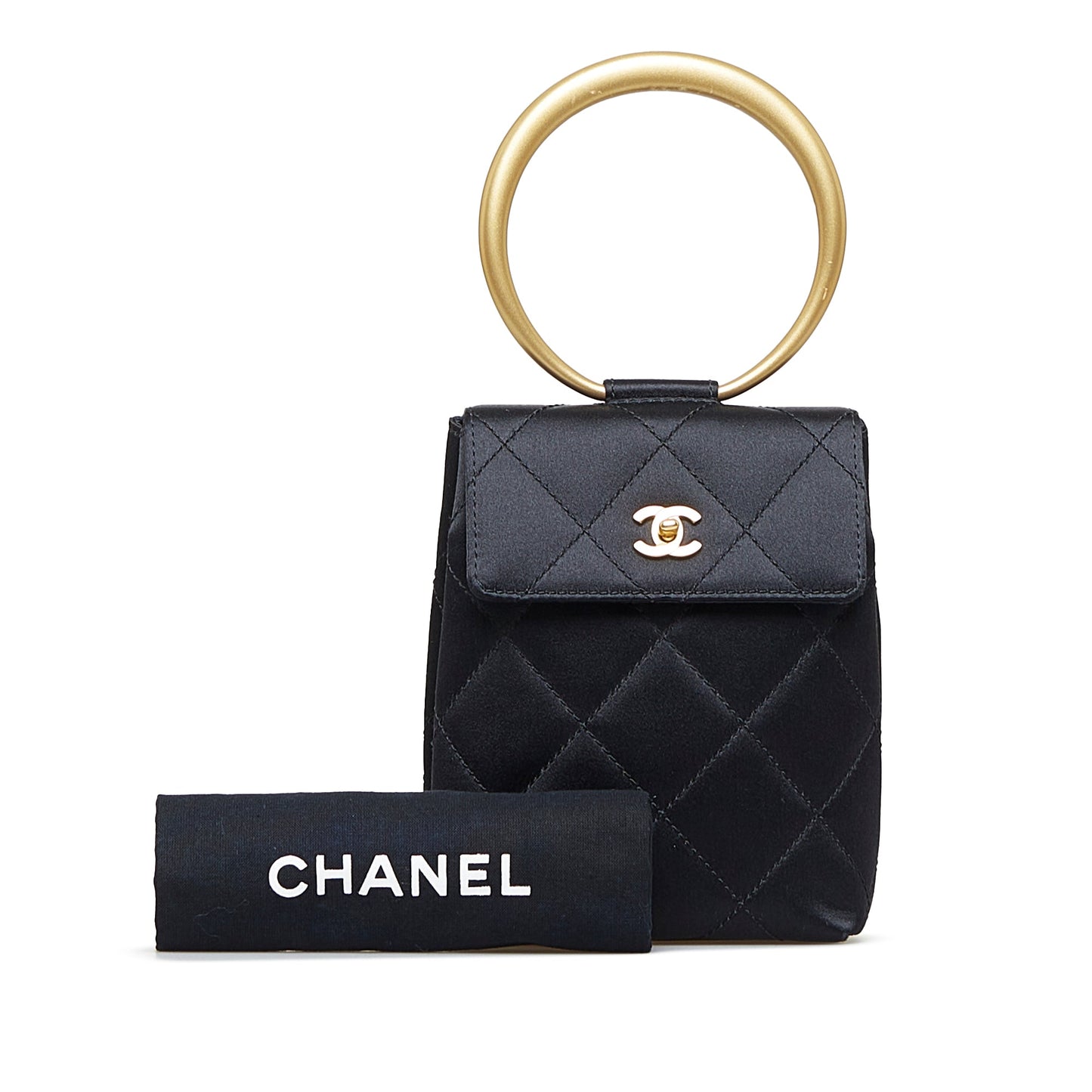 CHANEL CC Matelasse Bracelet Handbag