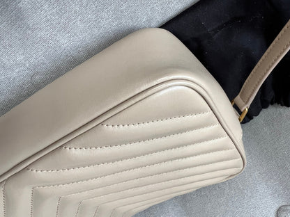 Yves Saint Laurent (YSL) Beige Lou Camera Bag