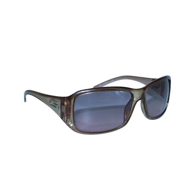 GUCCI Vintage Brown Transculent Plastic "G" Sunglasses