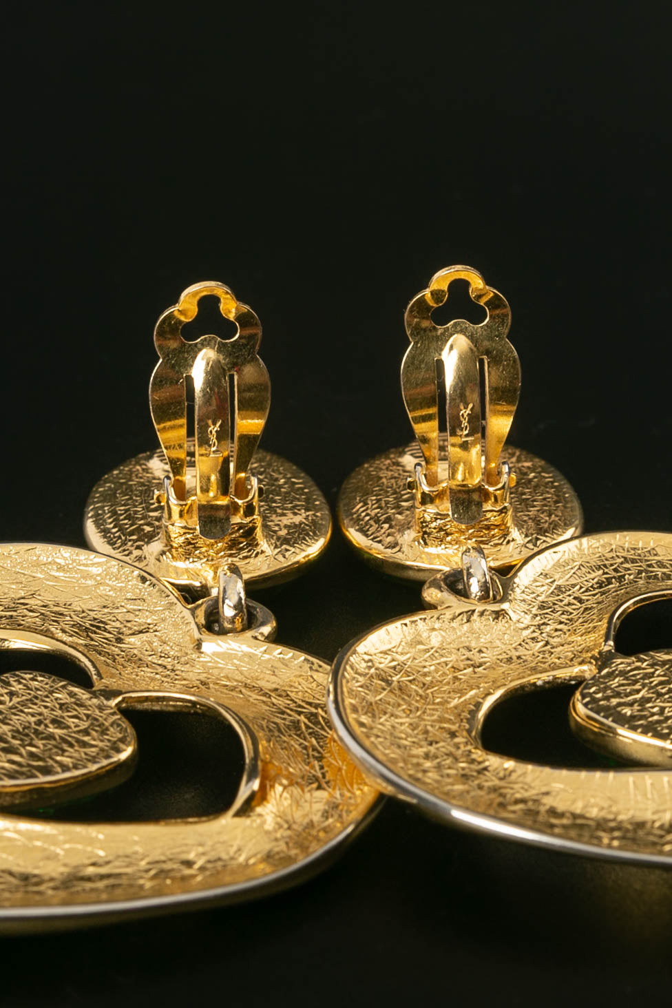 Boucles d'oreilles coeurs Yves Saint Laurent