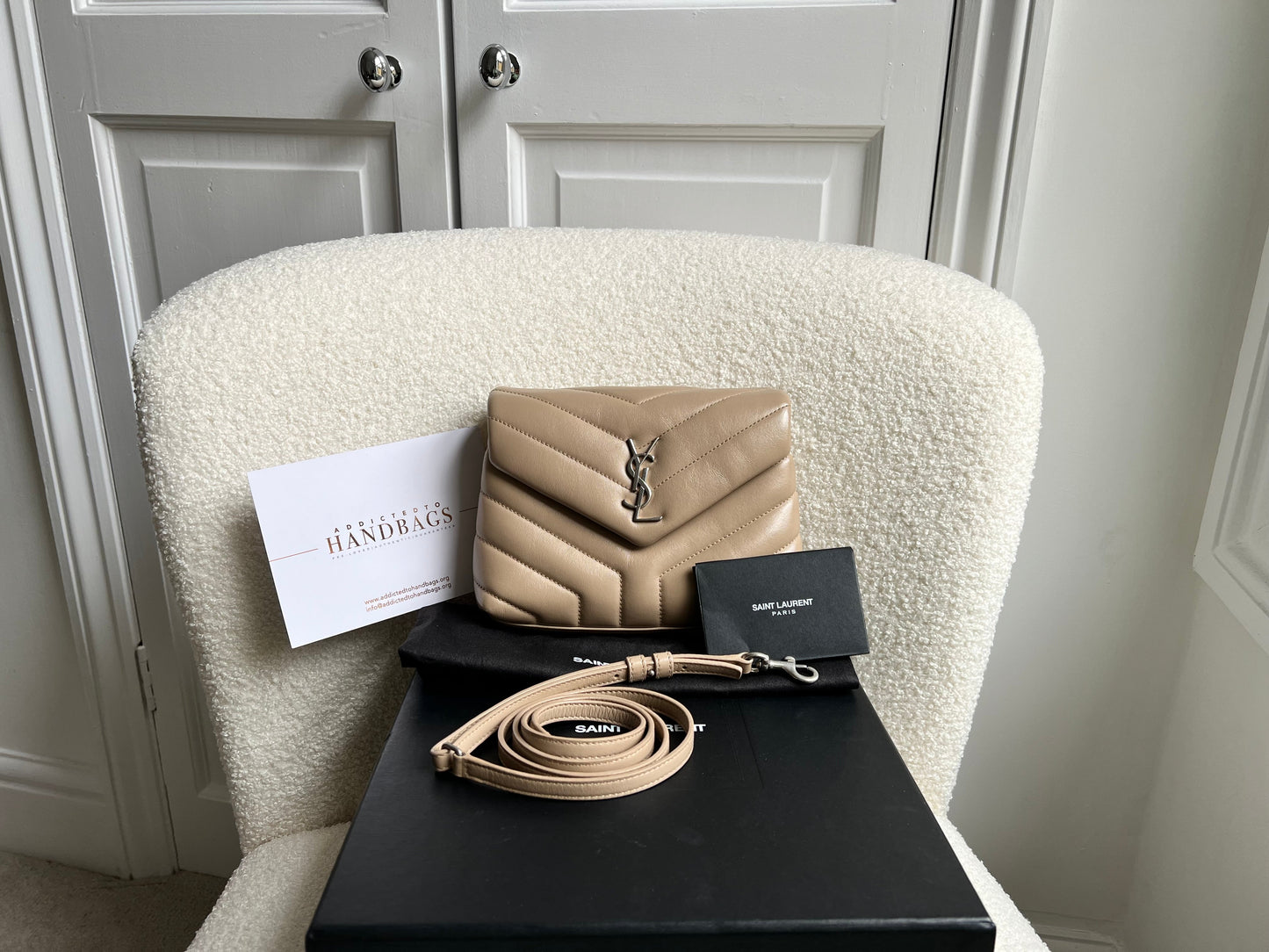 Yves Saint Laurent (YSL) Beige Toy Lou Lou