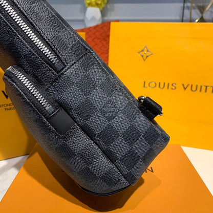 Louis Vuitton Avenue Sling Bag 32cm Damier Graphite Canvas Spring/Summer