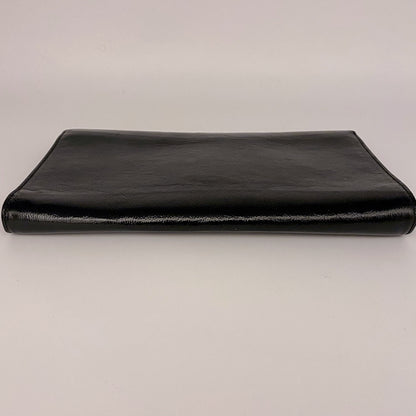 Yves Saint Laurent Black Leather Clutch Wallet