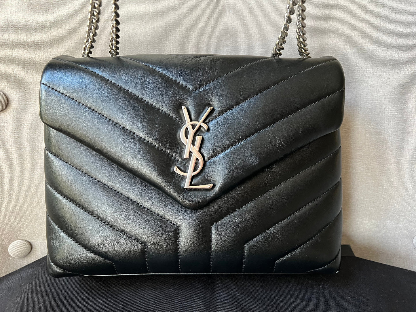 Yves Saint Laurent (YSL) Black Small Lou